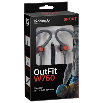  Наушники Defender Outfit W760 Grey/Orange (63762) 