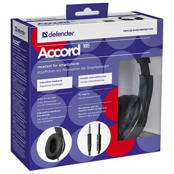  Наушники Defender Accord 185 Black (63185) 