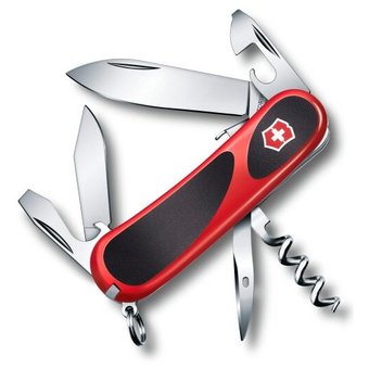  Нож перочинный Victorinox EvoGrip S101 (2.3603.SC) 85мм 12функций красный/черный карт.коробка 