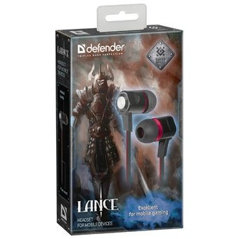  Наушники Defender Lance Black/Red (64450) 