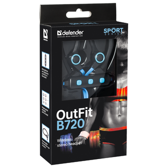  Наушники bluetooth Defender Outfit B720 Black/Blue (63720) 
