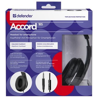  Наушники Defender Accord 185 Black (63185) 