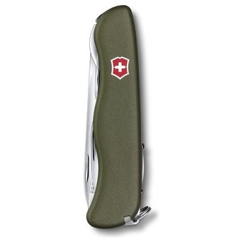  Нож перочинный Victorinox Picknicker (0.8353.4R) 111мм 11функций зеленый карт.коробка 