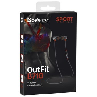  Наушники bluetooth Defender Outfit B710 Black/Orange (63712) 