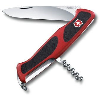  Нож перочинный Victorinox RangerGrip 52 (0.9523.C) 130мм 5функций красный/черный карт.коробка 