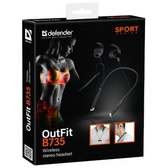  Наушники bluetooth Defender Outfit B735 Black (63735) 