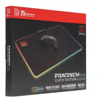  Коврик для мыши Thermaltake Mouse Pad Tt eSPORTS Draconem RGB cloth edition MP-DCM-RGBSMS-01 