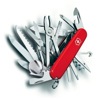  Нож перочинный Victorinox SwissChamp (1.6795.LB1) 91мм 33функций красный блистер 