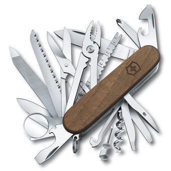  Нож перочинный Victorinox SwissChamp Wood (1.6791.63) 91мм 29функций дерево карт.коробка 