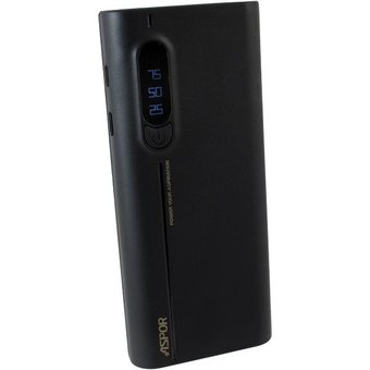  УЦ Аккумулятор внешний резервный Aspor A357 10000 mAh (IQ) черный ПУ 