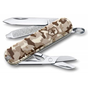  Нож перочинный Victorinox Classic (0.6223.941) 58мм 7функций камуфляж пустыни 