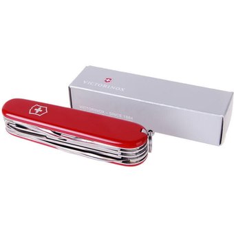 Нож перочинный Victorinox Mountaineer (1.3743) 91мм 18функций красный карт.коробка 