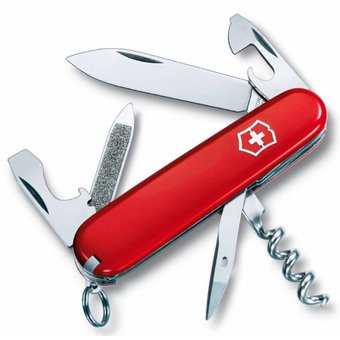  Нож перочинный Victorinox Sportsman (0.3803) 84мм 13функций красный карт.коробка 