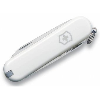  Нож перочинный Victorinox Classic (0.6223.7-012) 58мм 7функций белый подар.коробка 
