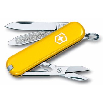  Нож перочинный Victorinox Classic (0.6223.8) 58мм 7функций желтый 