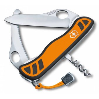  Нож перочинный Victorinox Hunter XS One Hand (0.8331.MC9) 111мм 5функций оранжевый/черный карт.коробка 
