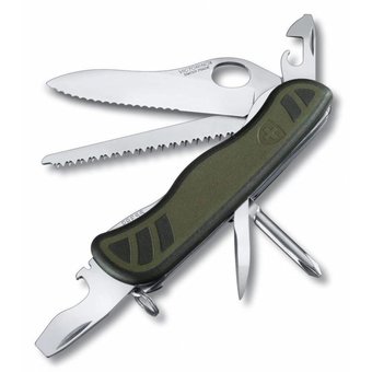  Нож перочинный Victorinox Military (0.8461.MWCH) 111мм 10функций зеленый/черный карт.коробка 