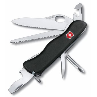  Нож перочинный Victorinox Trailmaster One Hand Wavy Edge (0.8463.MW3) 111мм 12функций черный карт.коробка 