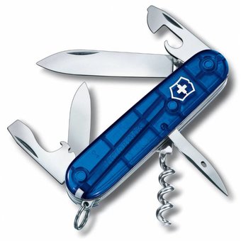  Нож перочинный Victorinox Spartan (1.3603.T2) 91мм 12функций синий полупрозрачный карт.коробка 