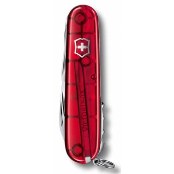  Нож перочинный Victorinox Huntsman (1.3713.T) 91мм 15функций красный полупрозрачный карт.коробка 