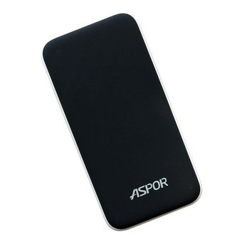  УЦ Аккумулятор внешний резервный Aspor A386 soft touch 12000 mAh черный ПУ 