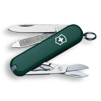  Нож перочинный Victorinox Classic (0.6223.4) 58мм 7функций зеленый 