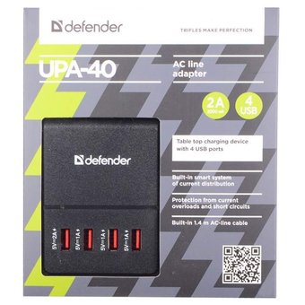  СЗУ Defender UPA-40 5V/5A 4USB 83537 