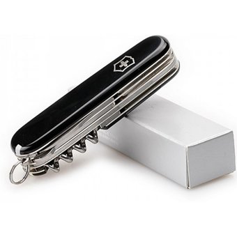  Нож перочинный Victorinox Huntsman (1.3713.3) 91мм 15функций черный карт.коробка 