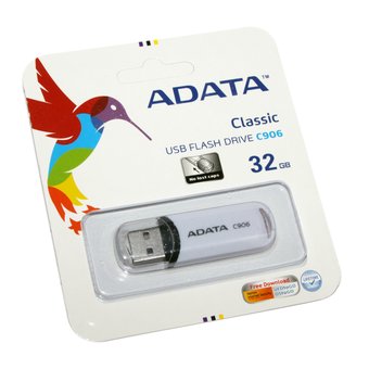  USB-флешка 32GB USB 2.0 ADATA White AC906-32G-RWH 