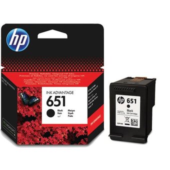  Картридж струйный HP 651 C2P10AE черный (600стр.) для HP DJ IA 