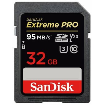  Карта памяти Sandisk SDSDXXG-032G-GN4IN Extreme Pro SDHC 32GB - 95MB/s V30 UHS-I U3 