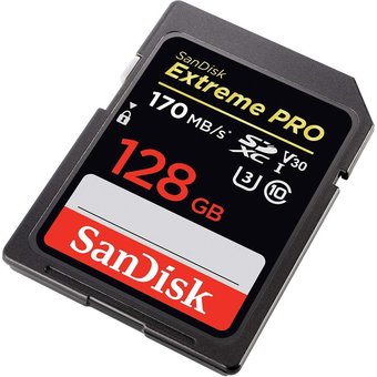  Карта памяти Sandisk SDSDXXY-128G-GN4IN Extreme Pro SDXC Card 128GB - 170MB/s V30 UHS-I U3 
