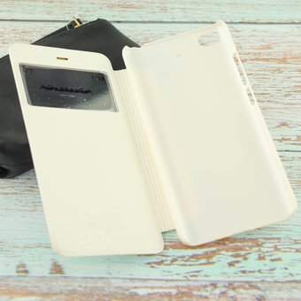  Кожаный чехол (книжка) Nillkin Sparkle Series для Xiaomi 5S белый 