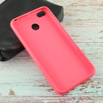  Силиконовая накладка Cherry для Xiaomi Redmi 4X розовый 