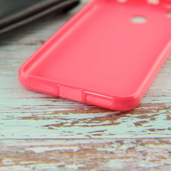  Силиконовая накладка Cherry для Xiaomi Redmi 4X розовый 