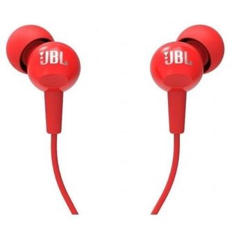  УЦ Наушники JBL C 100 SIU, красные (ПУ) 