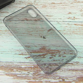  Чехол HOCO Light series TPU case for iPhoneX Max, Черный Прозрачный 