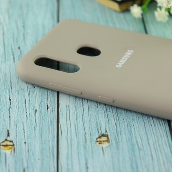  Чехол Silicone case для Samsung A305 2019 серый(23) 