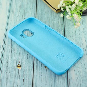  Чехол Silicone case для Samsung J260F/J2 Core 2018 голубой(16) 