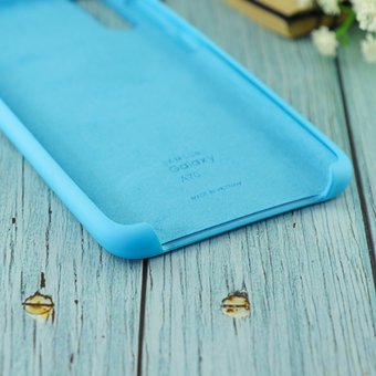  Чехол Silicone case для Samsung A70/A705F 2019 голубой(16) 