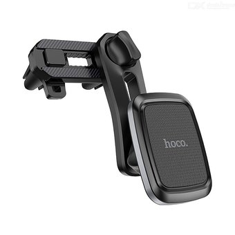 УЦ Автомобильный держатель HOCO CA57 Leader double air outlet, black grey (ПУ) 