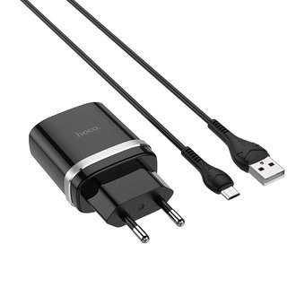  СЗУ HOCO C12Q Smart QC3.0 charger +Micro, чёрный 
