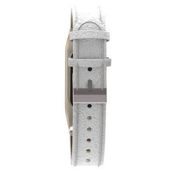  УЦ Ремешок кожанный для Mi Band 3 Leather Strap White (ПУ) 