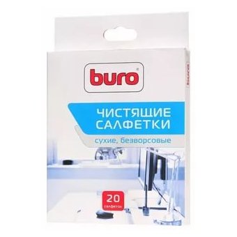  Салфетки Buro BU-Udry для удаления пыли коробка 20шт сухих 