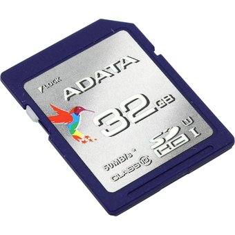  Карта памяти A-DATA SDHC Premier 32GB Class 10 UHS-I (ASDH32GUICL10-R) 