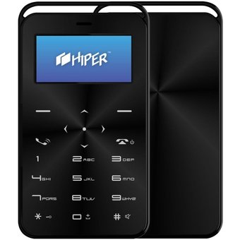  Мобильный телефон HIPER sPhone Vinyl Black (C-01BLK) 
