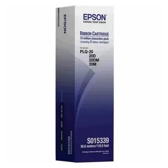  Картридж ленточный Epson S015339 C13S015339BA черный набор для Epson PLQ-20/22 