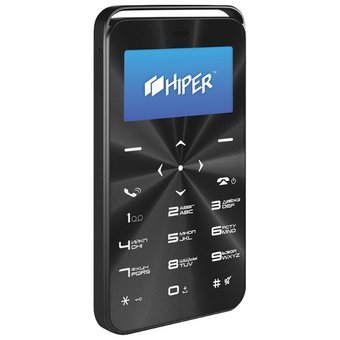  Мобильный телефон HIPER sPhone Vinyl Black (C-01BLK) 