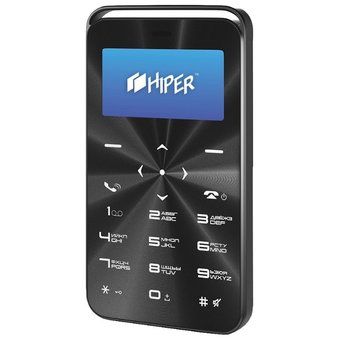  Мобильный телефон HIPER sPhone Vinyl Black (C-01BLK) 