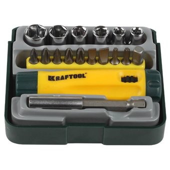  Набор отверточный Kraftool 26143-H18 18 предметов (жесткий кейс) 